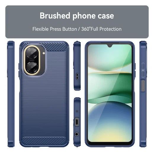 Xiaomi Redmi A5 Hoesje Geborsteld TPU Flexibele Back Cover Blauw afbeelding 8