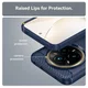 Realme 14 Pro Plus Hoesje Geborsteld TPU Flexibele Back Cover Blauw afbeelding 5