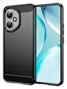 Honor 400 Hoesje Geborsteld TPU Flexibele Back Cover Zwart