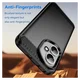 Honor 400 Hoesje Geborsteld TPU Flexibele Back Cover Zwart afbeelding 7