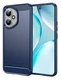 Honor 400 Hoesje Geborsteld TPU Flexibele Back Cover Blauw