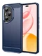 Honor 400 Pro Hoesje Geborsteld TPU Flexibele Back Cover Blauw
