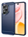 Honor 400 Pro Hoesje Geborsteld TPU Flexibele Back Cover Blauw