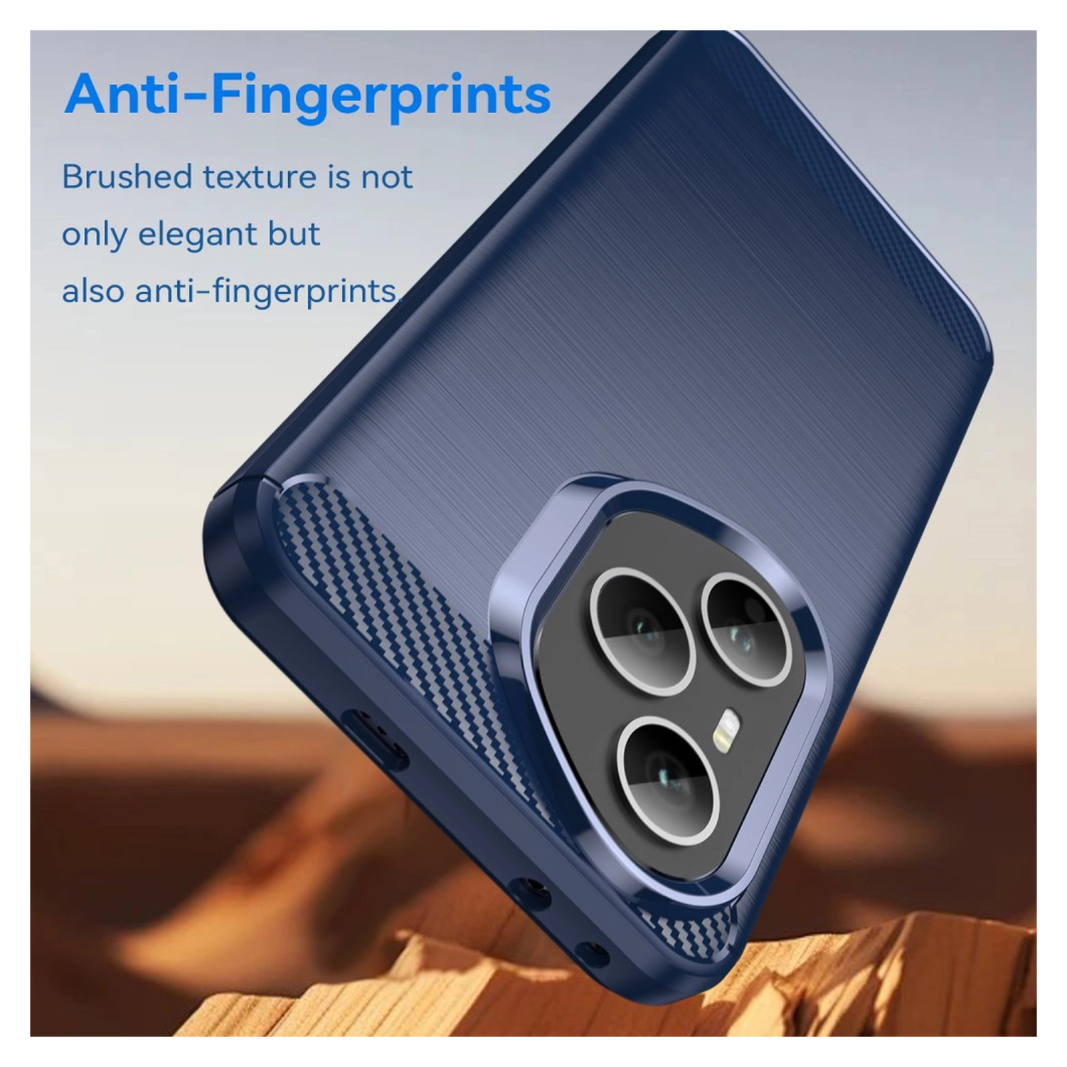 Honor 400 Pro Hoesje Geborsteld TPU Flexibele Back Cover Blauw afbeelding 7