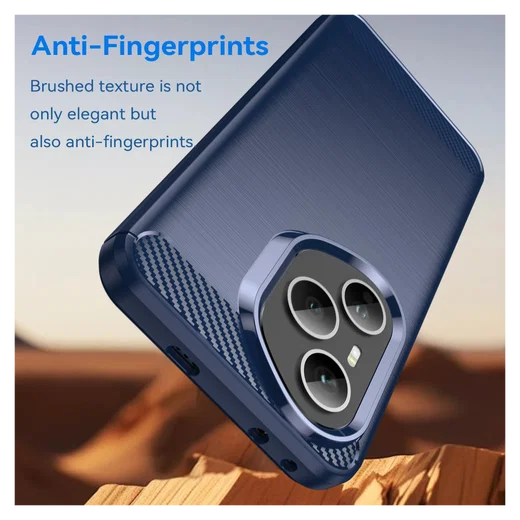 Honor 400 Pro Hoesje Geborsteld TPU Flexibele Back Cover Blauw afbeelding 7