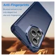 Honor 400 Pro Hoesje Geborsteld TPU Flexibele Back Cover Blauw afbeelding 7
