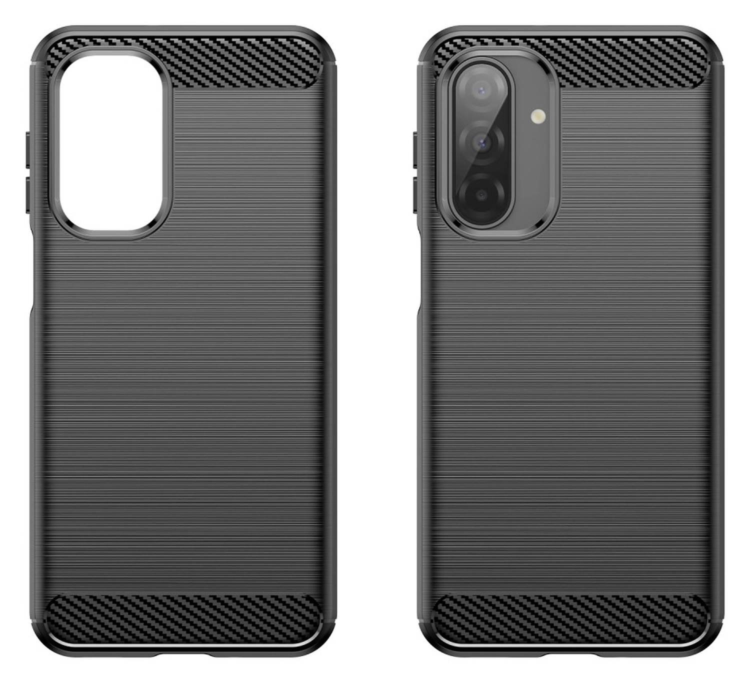 Samsung Galaxy A17 Hoesje Geborsteld TPU Flexibele Back Cover Zwart afbeelding 9