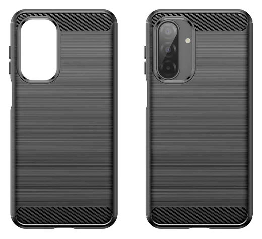 Samsung Galaxy A17 Hoesje Geborsteld TPU Flexibele Back Cover Zwart afbeelding 9