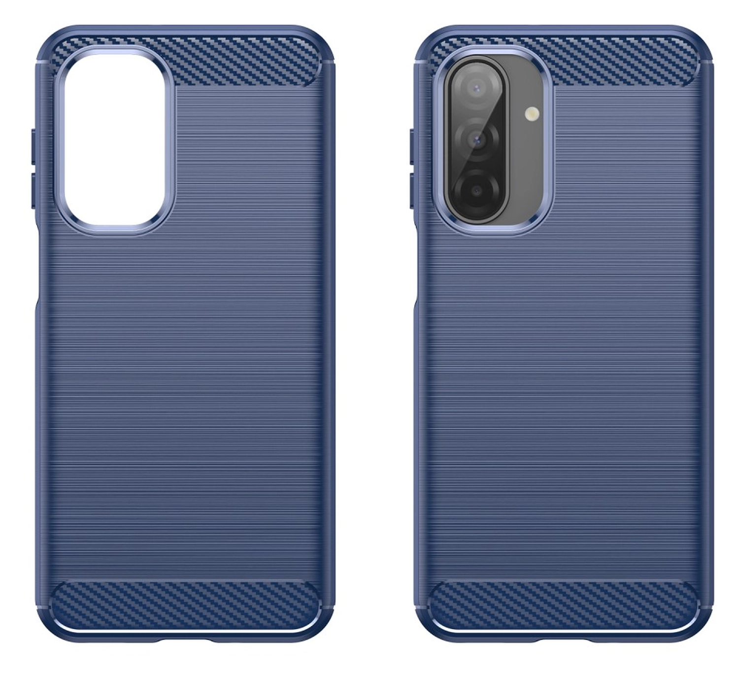 Samsung Galaxy A17 Hoesje Geborsteld TPU Flexibele Back Cover Blauw afbeelding 9
