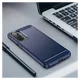 Samsung Galaxy A17 Hoesje Geborsteld TPU Flexibele Back Cover Blauw afbeelding 7