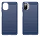 Samsung Galaxy A07 Hoesje Geborsteld TPU Flexibele Back Cover Blauw afbeelding 2