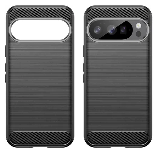 Google Pixel 10 / 10 Pro Hoesje Geborsteld TPU Flexibele Back Cover Zwart afbeelding 7