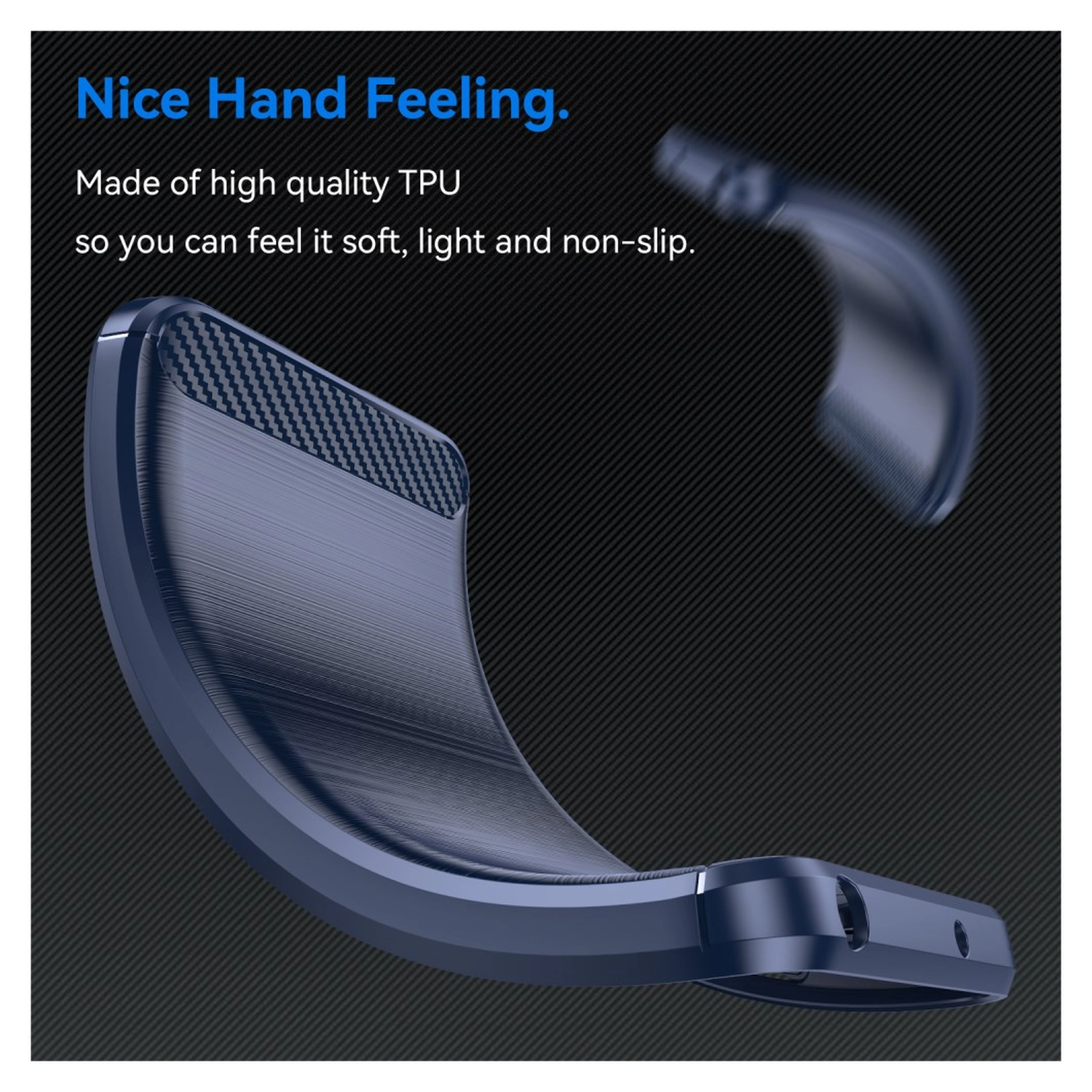 Google Pixel 10 / 10 Pro Hoesje Geborsteld TPU Flexibele Back Cover Blauw afbeelding 8