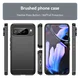 Google Pixel 10 Pro XL Hoesje Geborsteld TPU Flexibele Back Cover Zwart afbeelding 8