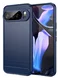 Google Pixel 10 Pro XL Hoesje Geborsteld TPU Flexibele Back Cover Blauw
