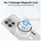 Motorola Moto G56 Hoesje Hard Back Cover met MagSafe Transparant afbeelding 2