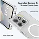 Motorola Moto G56 Hoesje Hard Back Cover met MagSafe Transparant afbeelding 6