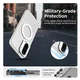 Samsung Galaxy A17 Hoesje Hard Back Cover met MagSafe Transparant afbeelding 2