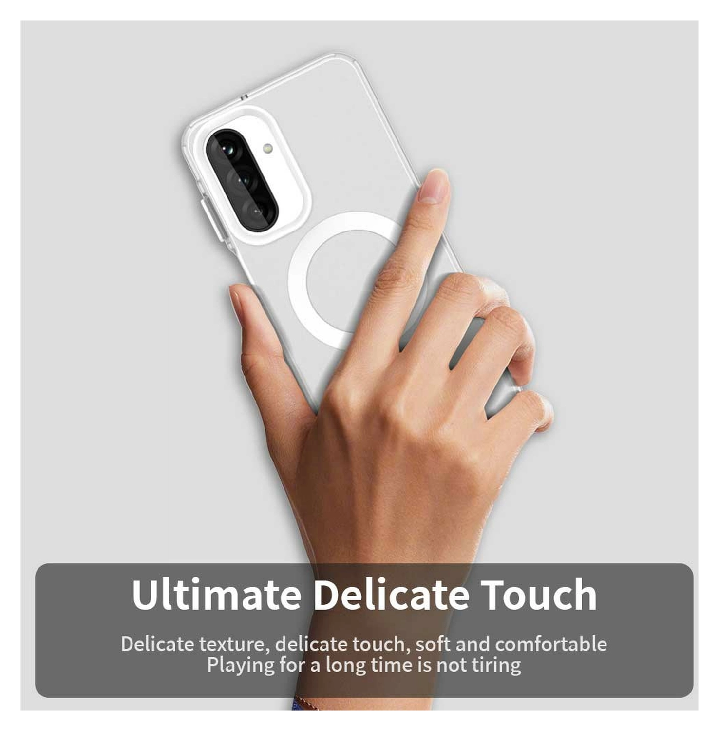 Samsung Galaxy A17 Hoesje Hard Back Cover met MagSafe Transparant afbeelding 5