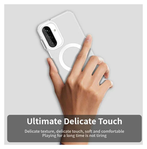 Samsung Galaxy A17 Hoesje Hard Back Cover met MagSafe Transparant afbeelding 5