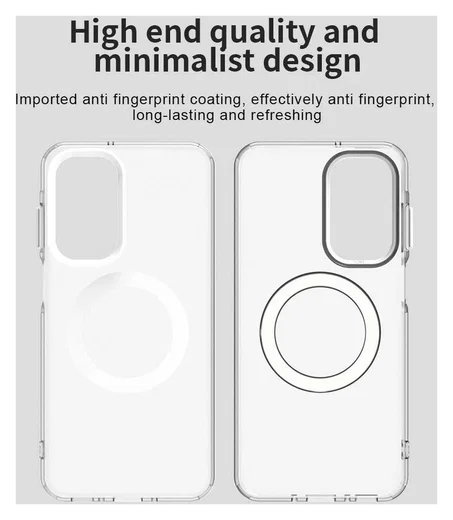 Samsung Galaxy A17 Hoesje Hard Back Cover met MagSafe Transparant afbeelding 6