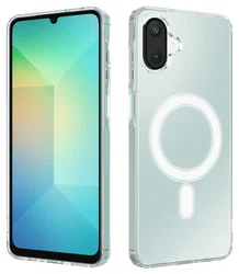 Samsung Galaxy A07 Hoesje Hard Back Cover met MagSafe Transparant afbeelding