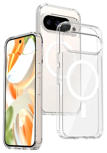Google Pixel 10/10 Pro Hoesje MagSafe Hard Back Cover PixelSnap Transparant afbeelding 1