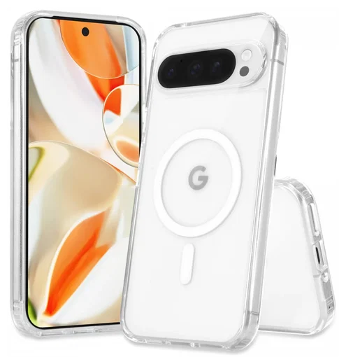 Google Pixel 10 Pro XL Hoesje MagSafe Hard Back Cover PixelSnap Transparant afbeelding 2