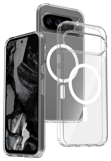Google Pixel 10 Pro XL Hoesje MagSafe Hard Back Cover PixelSnap Transparant afbeelding 1