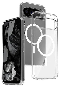 Google Pixel 10 Pro XL Hoesje MagSafe Hard Back Cover PixelSnap Transparant