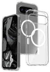 Google Pixel 10 Pro XL Hoesje MagSafe Hard Back Cover PixelSnap Transparant afbeelding