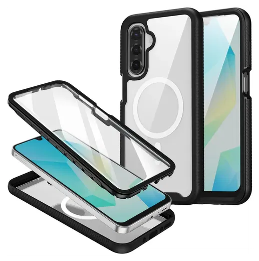 Samsung Galaxy A17 Hoesje Full Protect 360° Cover met MagSafe / Qi2 Zwart afbeelding 1