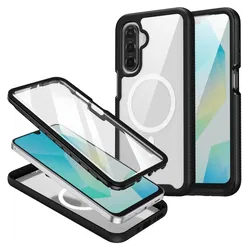 Samsung Galaxy A17 Hoesje Full Protect 360° Cover met MagSafe / Qi2 Zwart afbeelding
