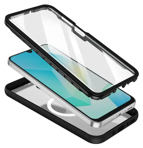 Samsung Galaxy A17 Hoesje Full Protect 360° Cover met MagSafe / Qi2 Zwart afbeelding 2