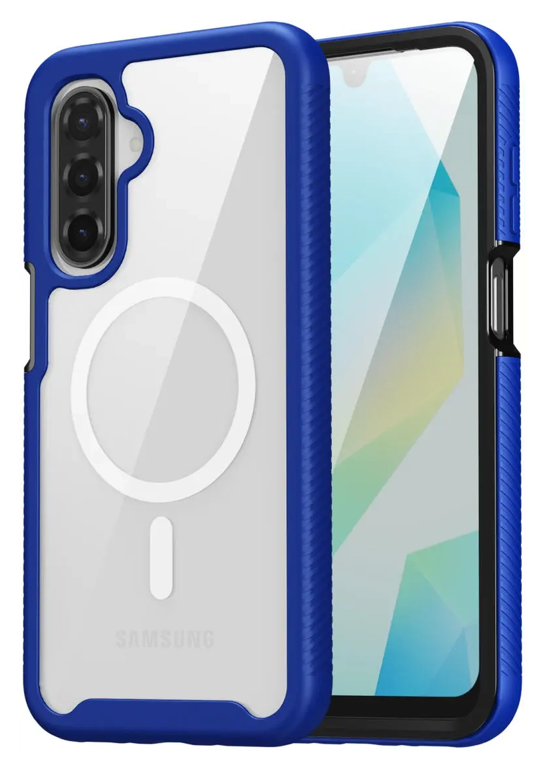 Samsung Galaxy A17 Hoesje Full Protect 360° Cover met MagSafe / Qi2 Blauw afbeelding 4