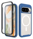 Google Pixel 10 / 10 Pro Hoesje Full Protect PixelSnap Cover MagSafe/Qi2 Blauw
