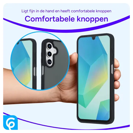 Samsung Galaxy A17 Hoesje Back Cover Matte Zwart afbeelding 2