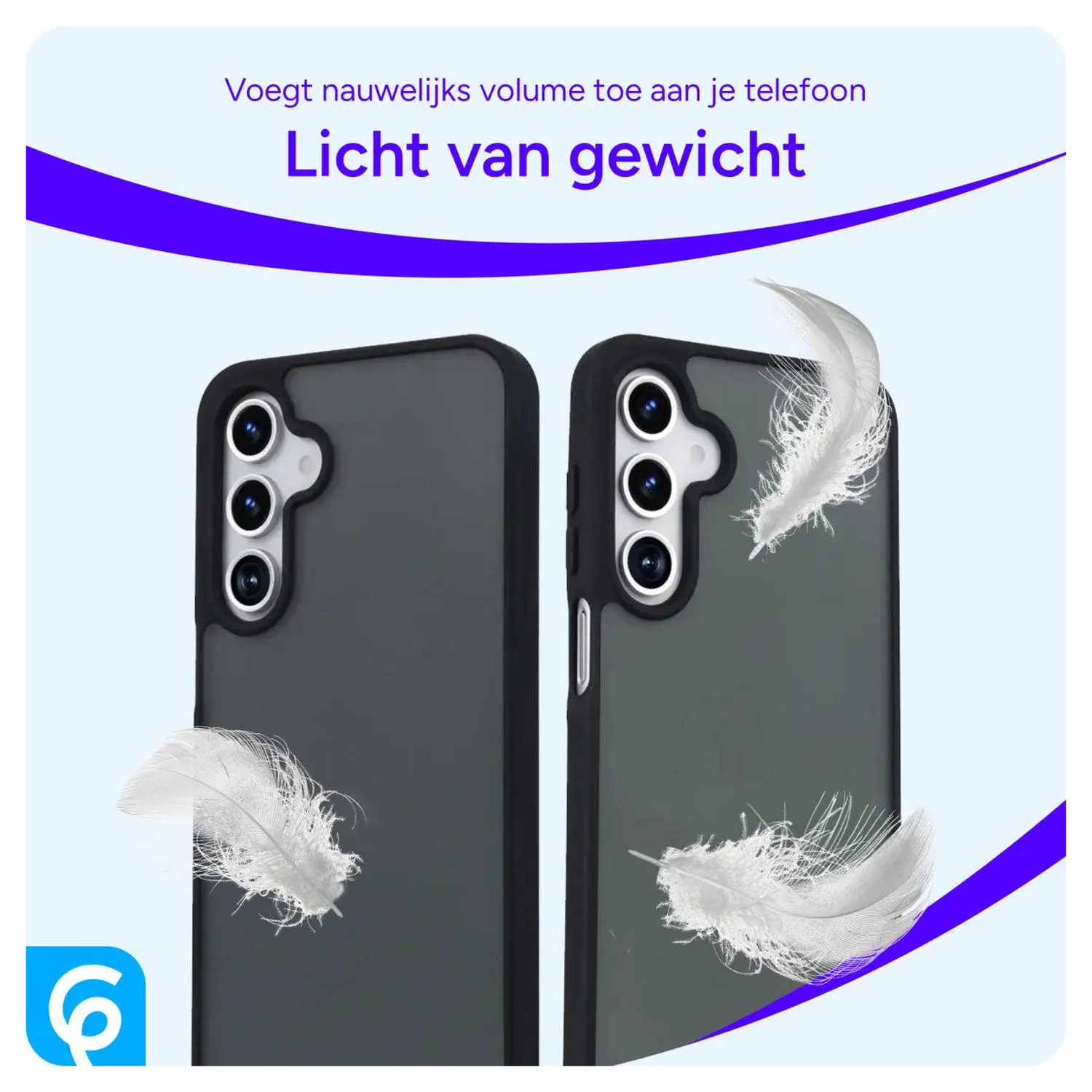 Samsung Galaxy A17 Hoesje Back Cover Matte Zwart afbeelding 3