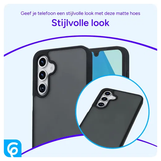 Samsung Galaxy A17 Hoesje Back Cover Matte Zwart afbeelding 4