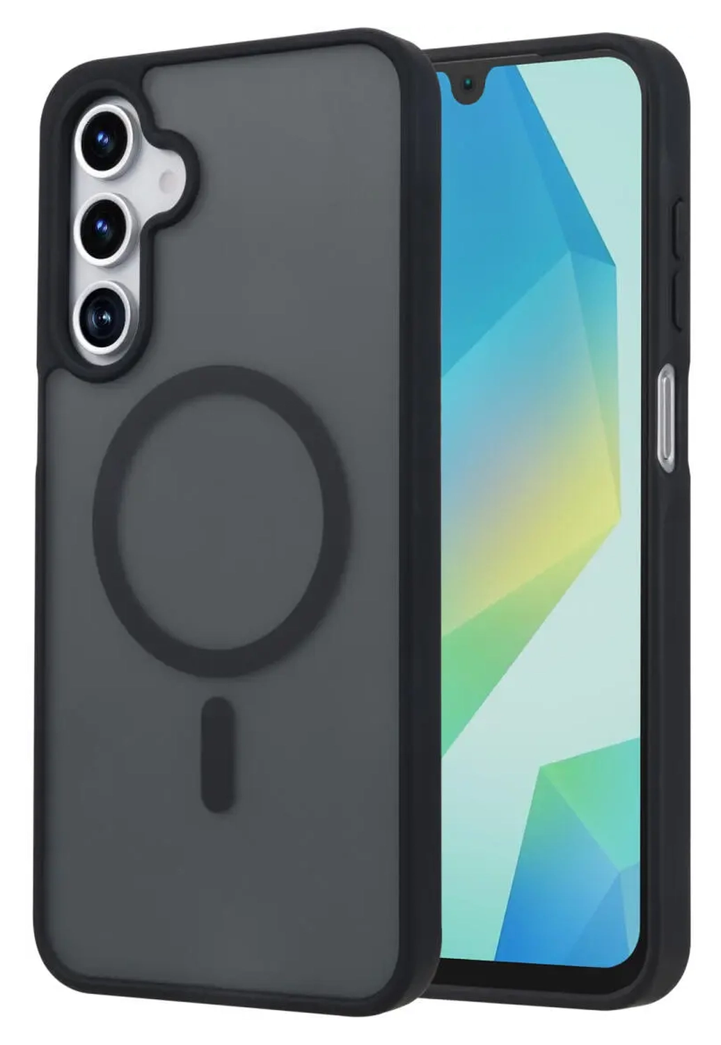 Samsung Galaxy A17 Hoesje met MagSafe Back Cover Matte Zwart afbeelding 1