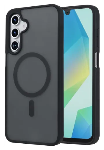 Samsung Galaxy A17 Hoesje met MagSafe Back Cover Matte Zwart afbeelding 1