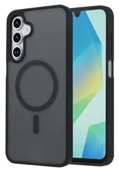 Samsung Galaxy A17 Hoesje met MagSafe Back Cover Matte Zwart afbeelding