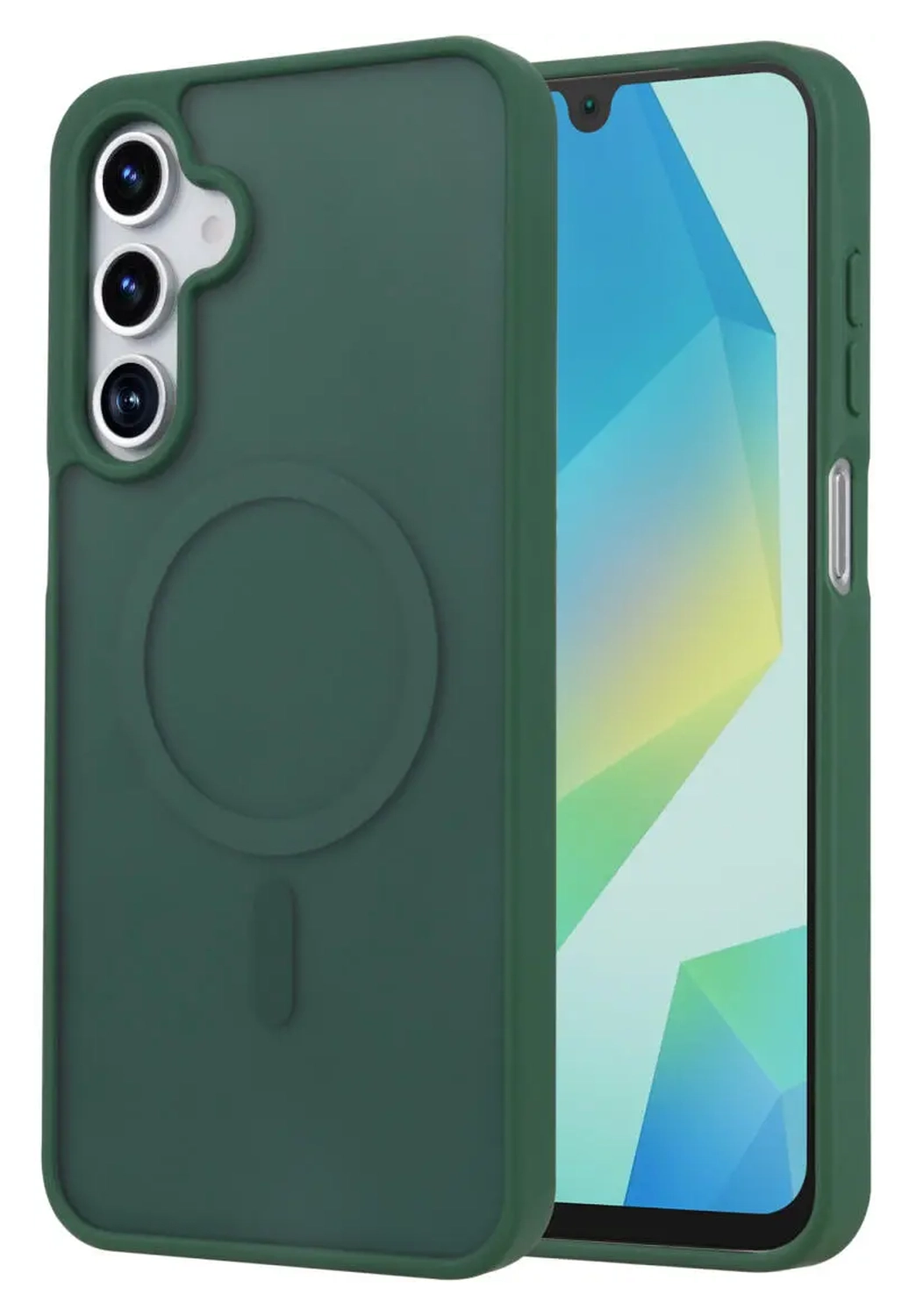 Samsung Galaxy A17 Hoesje met MagSafe Back Cover Matte Groen afbeelding 1