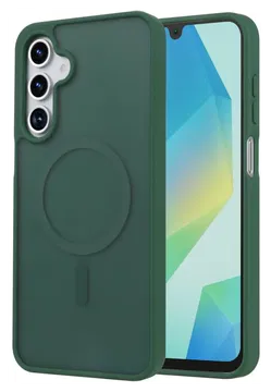 Samsung Galaxy A17 Hoesje met MagSafe Back Cover Matte Groen