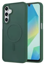 Samsung Galaxy A17 Hoesje met MagSafe Back Cover Matte Groen afbeelding