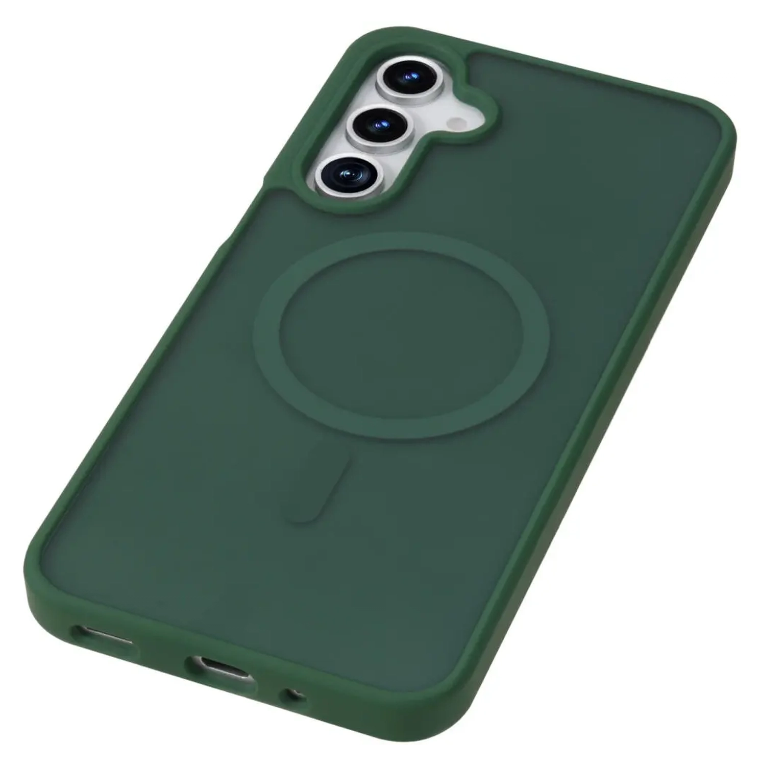 Samsung Galaxy A17 Hoesje met MagSafe Back Cover Matte Groen afbeelding 9
