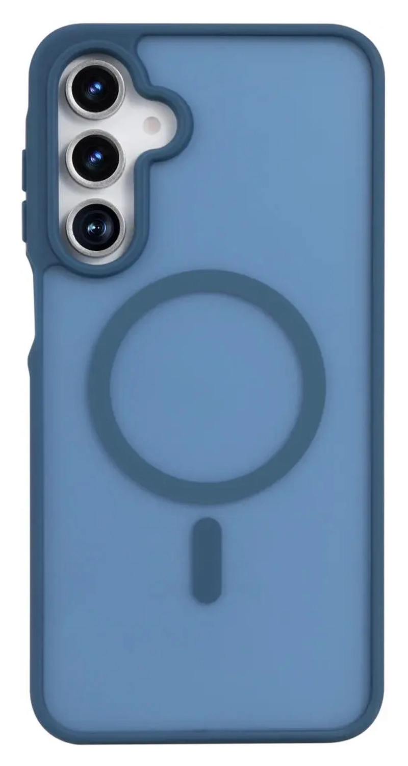 Samsung Galaxy A17 Hoesje met MagSafe Back Cover Matte Blauw afbeelding 2