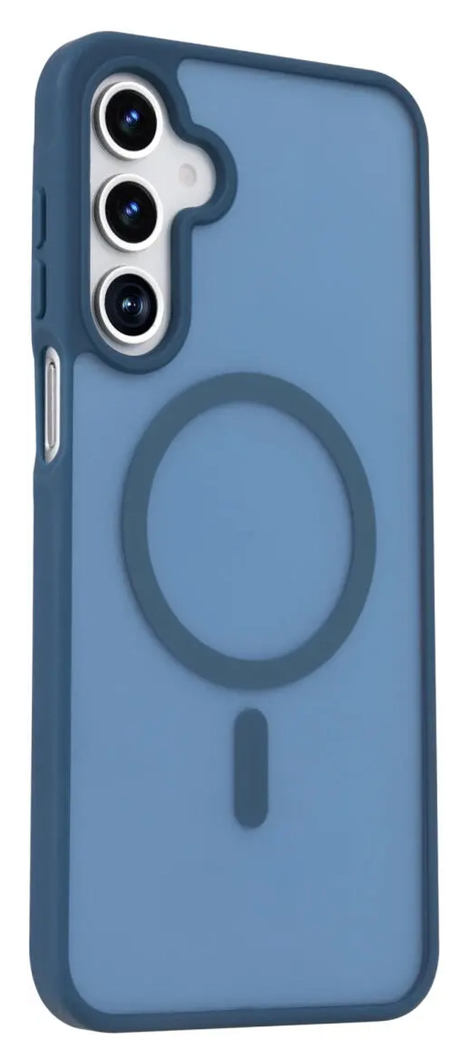 Samsung Galaxy A17 Hoesje met MagSafe Back Cover Matte Blauw afbeelding 5
