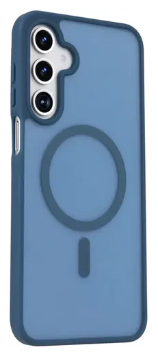 Samsung Galaxy A17 Hoesje met MagSafe Back Cover Matte Blauw afbeelding 5