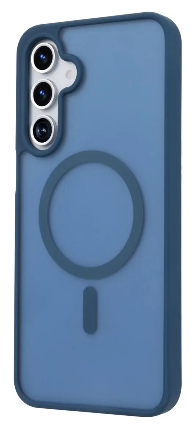 Samsung Galaxy A17 Hoesje met MagSafe Back Cover Matte Blauw afbeelding 8